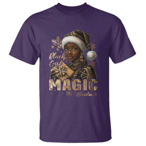 Xmas Melanin Black Girl Magic T Shirt TS09 Purple Print Your Wear