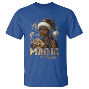 Xmas Melanin Black Girl Magic T Shirt TS09 Royal Blue Print Your Wear