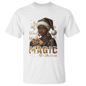 Xmas Melanin Black Girl Magic T Shirt TS09 White Print Your Wear