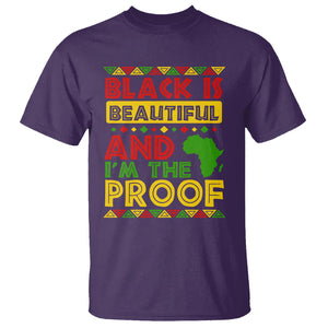 Black History Month T Shirt Black Is Beautiful And I'm The Proof TS09 Purple Printyourwear