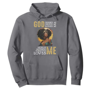 Black History Month Hoodie African Women God Designed Created Blessed Me TS09 Charcoal Printyourwear