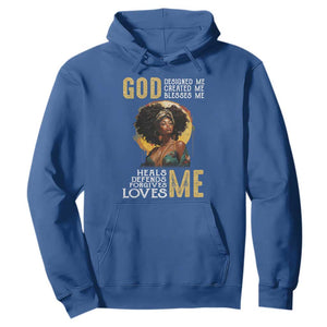 Black History Month Hoodie African Women God Designed Created Blessed Me TS09 Royal Blue Printyourwear