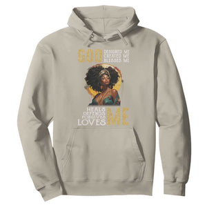 Black History Month Hoodie African Women God Designed Created Blessed Me TS09 Sand Printyourwear