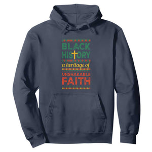 Black History Month Hoodie A Heritage Of Unshakeable Faith Christian BLM TS09 Navy Printyourwear