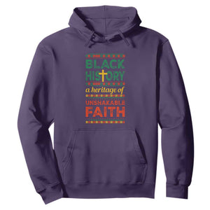 Black History Month Hoodie A Heritage Of Unshakeable Faith Christian BLM TS09 Purple Printyourwear