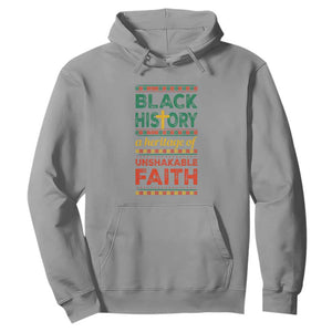 Black History Month Hoodie A Heritage Of Unshakeable Faith Christian BLM TS09 Sport Gray Printyourwear