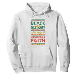 Black History Month Hoodie A Heritage Of Unshakeable Faith Christian BLM TS09 White Printyourwear