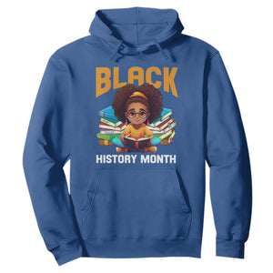 Black History Month Hoodie Girl Reading Book African Pride Melanin TS09 Royal Blue Printyourwear