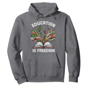 Black History Month Hoodie Education Is Freedom African Americans Teacher TS09 Charcoal Printyourwear