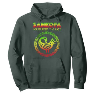 Black History Month Hoodie Sankofa Learn From The Past African Bird TS09 Dark Forest Green Printyourwear