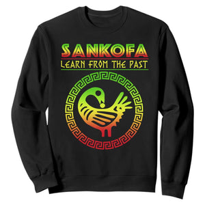 Black History Month Sweatshirt Sankofa Learn From The Past African Bird TS09 Black Printyourwear