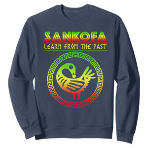 Black History Month Sweatshirt Sankofa Learn From The Past African Bird TS09 Navy Printyourwear