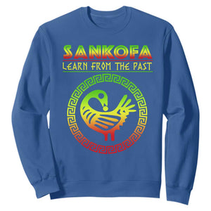 Black History Month Sweatshirt Sankofa Learn From The Past African Bird TS09 Royal Blue Printyourwear