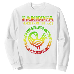 Black History Month Sweatshirt Sankofa Learn From The Past African Bird TS09 White Printyourwear