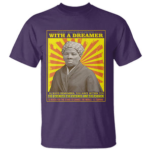 Harriet Tubman T Shirt Every Great Dream Begins With A Dreamer Black History Month TS09 Purple Printyourwear