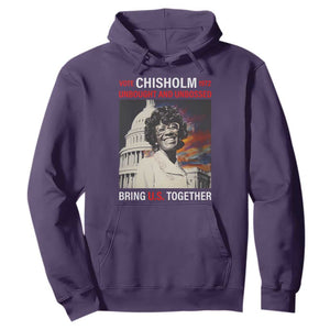 Shirley Chisholm Hoodie Unbought And Unbossed Bring U.S. Together Black History Month TS09 Purple Printyourwear