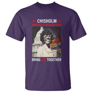 Shirley Chisholm T Shirt Unbought And Unbossed Bring U.S. Together Black History Month TS09 Purple Printyourwear