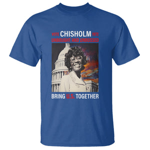 Shirley Chisholm T Shirt Unbought And Unbossed Bring U.S. Together Black History Month TS09 Royal Blue Printyourwear