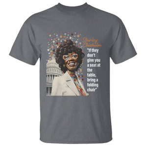 Shirley Chisholm T Shirt If They Don't Give You A Seat Black History Month TS09 Charcoal Printyourwear