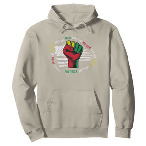 Black History Month Hoodie Dream Like Martin Write Like Maya Fight Like Malcolm Lead Like Harriet Speak Like Fredrick TS09 Sand Printyourwear