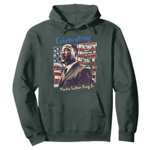 Martin Luther King Jr. Hoodie MLK Day Movement Moment Man Black History Month TS09 Dark Forest Green Printyourwear