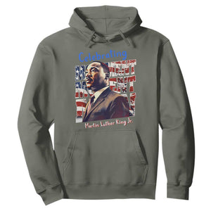 Martin Luther King Jr. Hoodie MLK Day Movement Moment Man Black History Month TS09 Military Green Printyourwear