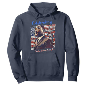 Martin Luther King Jr. Hoodie MLK Day Movement Moment Man Black History Month TS09 Navy Printyourwear