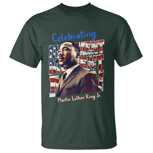 Martin Luther King Jr. T Shirt MLK Day Movement Moment Man Black History Month TS09 Dark Forest Green Printyourwear