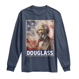 Frederick Douglass Long Sleeve Shirt African American Hero Black Civil Rights TS09 Navy Print Your Wear