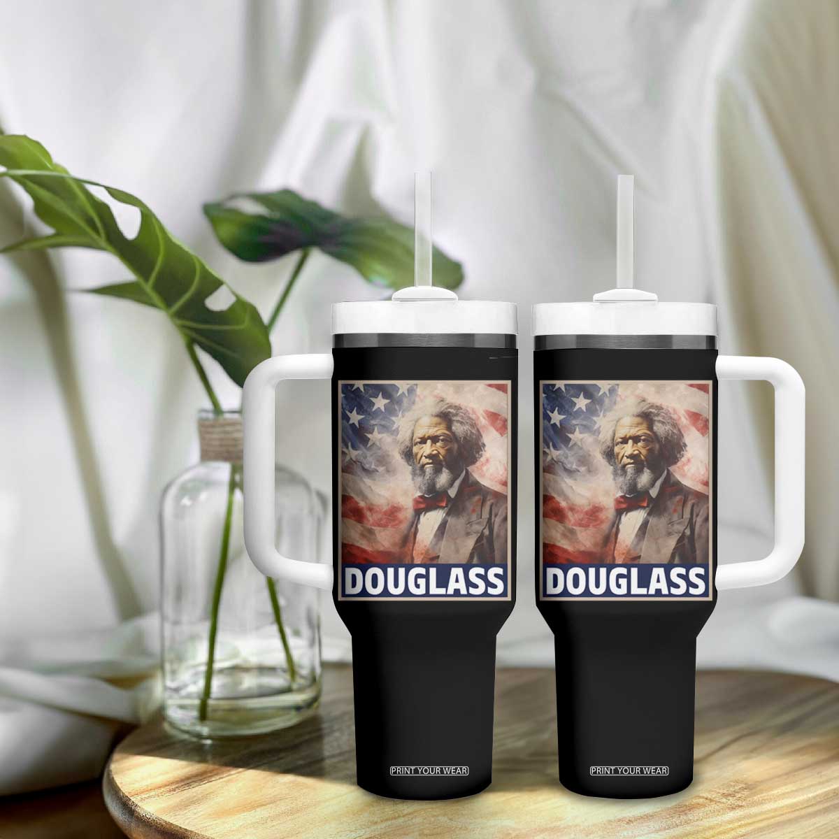 Frederick Douglass Tumbler With Handle African American Hero Black History Month TS09 Print Your Wear