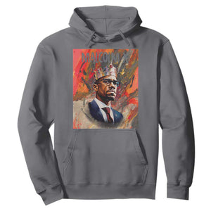 Malcolm X Hoodie King Hip Hop Aesthetic Art Black History Month TS09 Charcoal Printyourwear