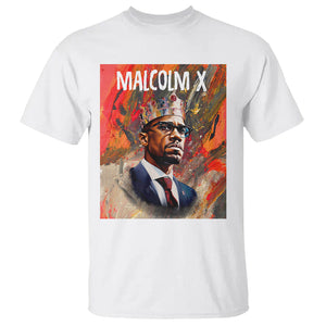 Malcolm X T Shirt King Hip Hop Aesthetic Art Black History Month TS09 White Printyourwear