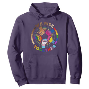 Black History Month Hoodie We Rise Together Equality Awesome Melanin LGBT TS09 Purple Printyourwear