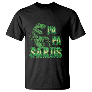 Papasaurus Funny Dinosaur Father's Day T Shirt TS09 Black Print Your Wear