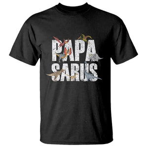 Papasaurus Funny Dinosaur Father's Day T Shirt TS09 Black Print Your Wear