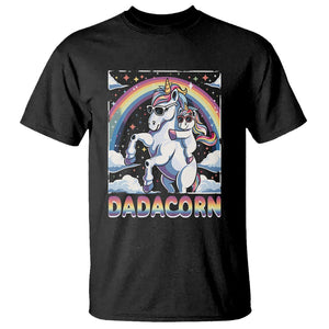 Dadacorn Funny Unicorn Father's Day T Shirt TS09 Black Print Your Wear