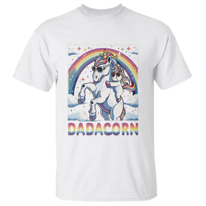 Dadacorn Funny Unicorn Father's Day T Shirt TS09 White Print Your Wear