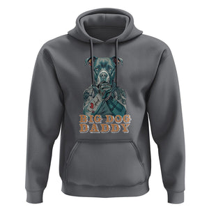 Dog Dad Hoodie Pitbull Dog Tattoo I Love Dad Father's Day Dog Lover TS09 Charcoal Print Your Wear