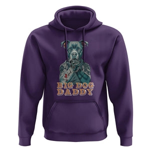 Dog Dad Hoodie Pitbull Dog Tattoo I Love Dad Father's Day Dog Lover TS09 Purple Print Your Wear