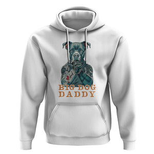 Dog Dad Hoodie Pitbull Dog Tattoo I Love Dad Father's Day Dog Lover TS09 White Print Your Wear