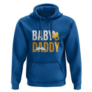 Funny New Dad Hoodie Baby Daddy First Time Father's Day TS09 Royal Blue Print Your Wear