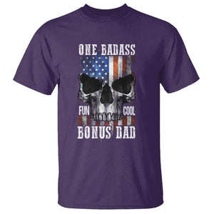 Father's Day T Shirt One Badass Bonus Dad Skull TS09 Purple Print Your Wear