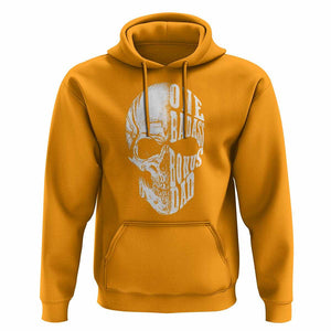 Father's Day Hoodie One Badass Bonus Dad Skull TS09 Gold Print Your Wear