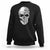 Father's Day Sweatshirt One Badass Bonus Dad Skull TS09 Black Print Your Wear