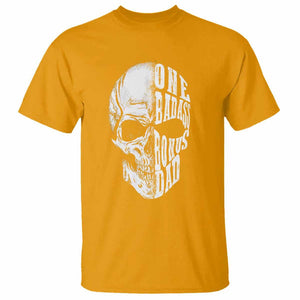 Father's Day T Shirt One Badass Bonus Dad Skull TS09 Gold Print Your Wear