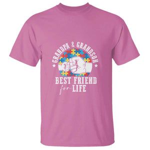 Autism Awareness T Shirt Grandpa Grandson Best Friend For Life Father's Day TS09 Azalea Print Your Wear