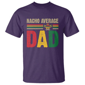 Nacho Average Dad Mexican Father's Day T Shirt TS09 Purple Print Your Wear