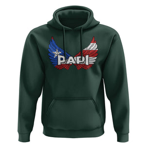 Papi Puerto Rican Father's Day Hoodie TS09 Dark Forest Green Print Your Wear