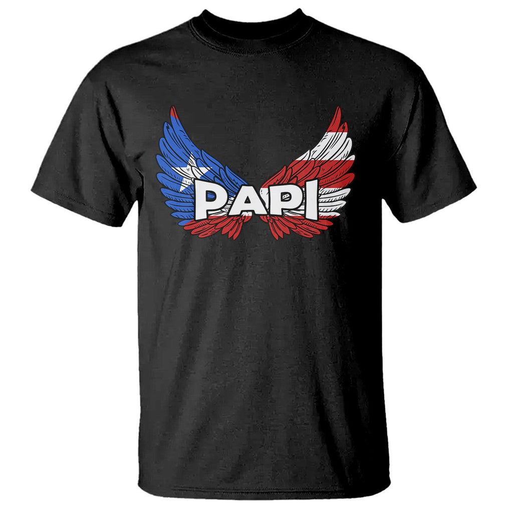 Papi Puerto Rican Father's Day T Shirt TS09 Black Print Your Wear