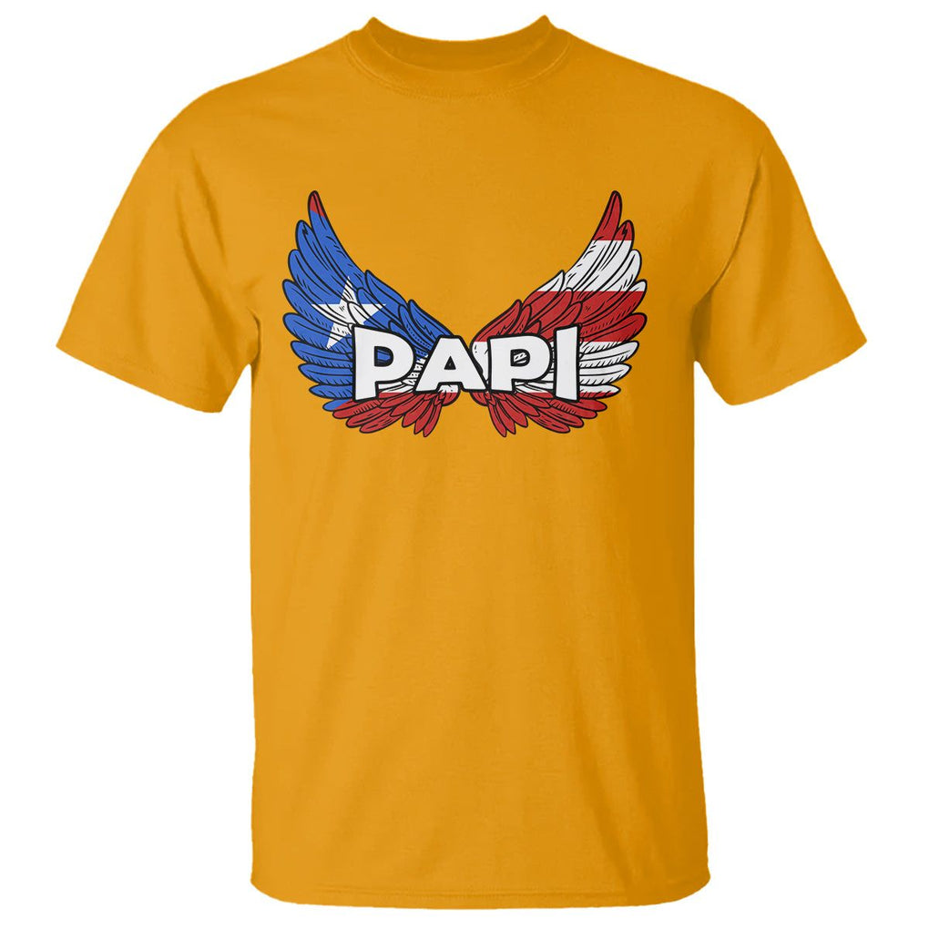 Papi Puerto Rican Father's Day T Shirt TS09 Gold Print Your Wear